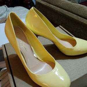 Jessica Simpson Canery Yellow Heels